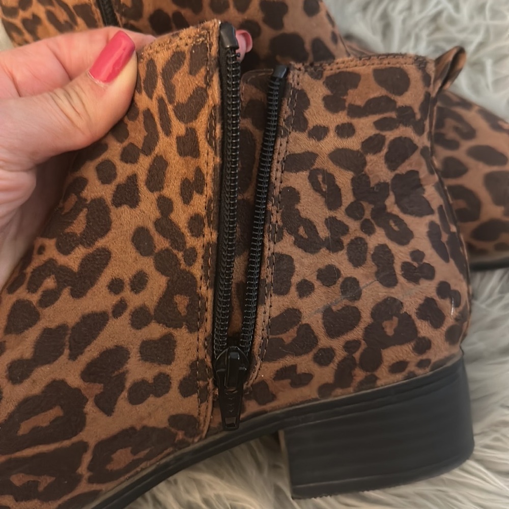 Leopard Ankle Boots